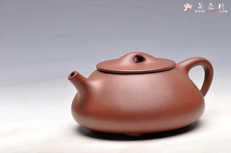 紫砂壶图片：饱满厚重 气质雅然 优质地槽青  全手工大满瓢 - 美壶网