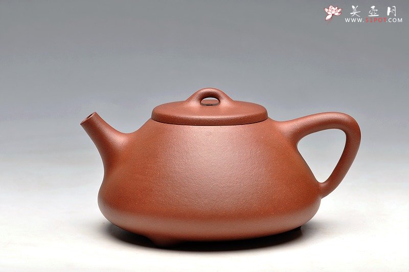 紫砂壶图片：优质底料  实用佳品 器形周正 全手子冶石瓢 - 美壶网