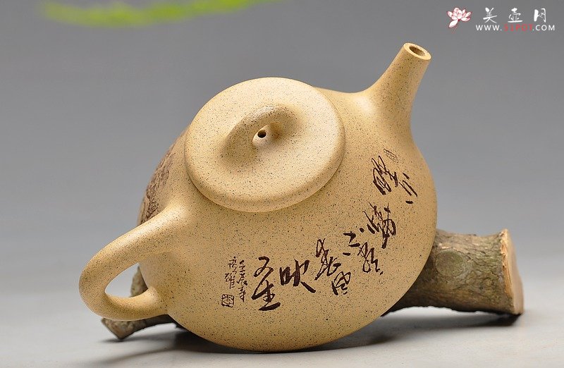 紫砂壶图片：台西芝麻段 糯米的质感 全手小子冶石瓢 实用精品  - 美壶网