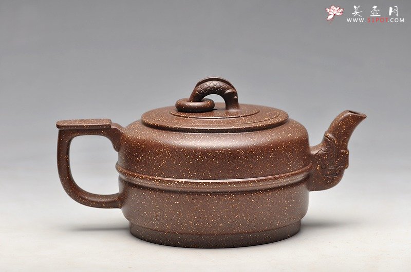 紫砂壶图片：紫玉金砂 集玉 精品 - 美壶网