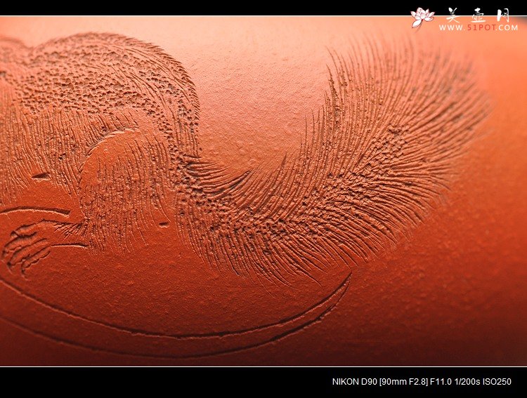 紫砂壶图片： 工笔风格 小红泥 柿圆 实用精品 绿茶 铁观音 - 美壶网