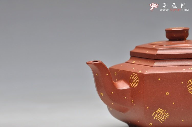 紫砂壶图片：方圆之精妙 日益精进 挺拔流畅 ‘满金福’全手中雪华  - 美壶网
