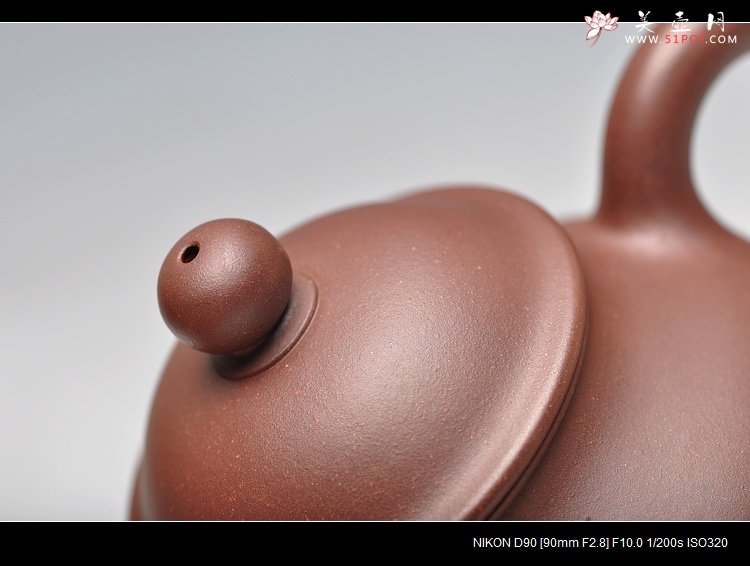 紫砂壶图片：丰润精致 厂料老拼紫 小潘壶 实用精品 - 美壶网