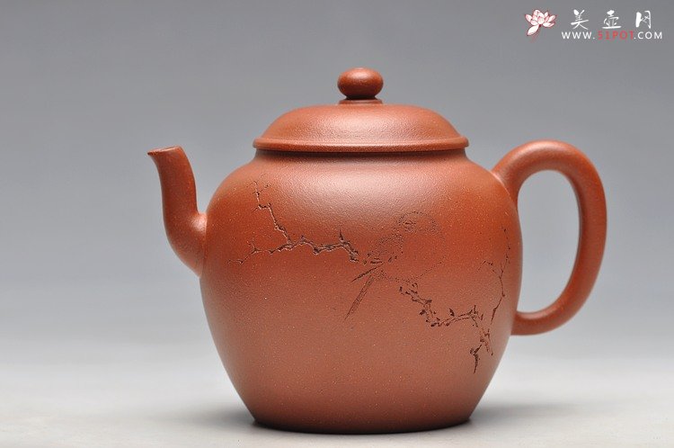 紫砂壶图片：袁新强摹古之作 全手禅心 古拙遗风 耐品实用 - 美壶网