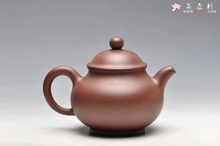 紫砂壶图片：丰润精致 厂料老拼紫 小潘壶 实用精品 - 美壶网