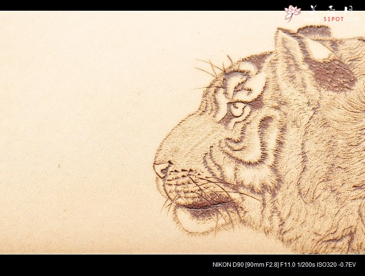 紫砂壶图片：【预定】威风凛凛 兽中之王 老虎 30cm - 美壶网