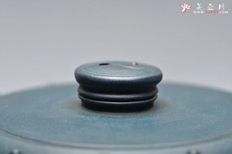紫砂壶图片：厂壶 正品墨绿泥 八卦鼓  - 美壶网