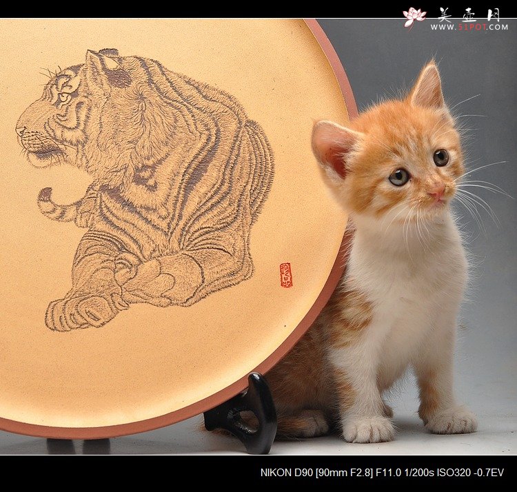 紫砂壶图片：【预定】威风凛凛 兽中之王 老虎 30cm - 美壶网