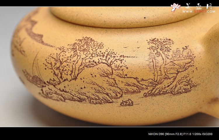 紫砂壶图片：淡雅得趣 实用佳品 鼓韵 - 美壶网