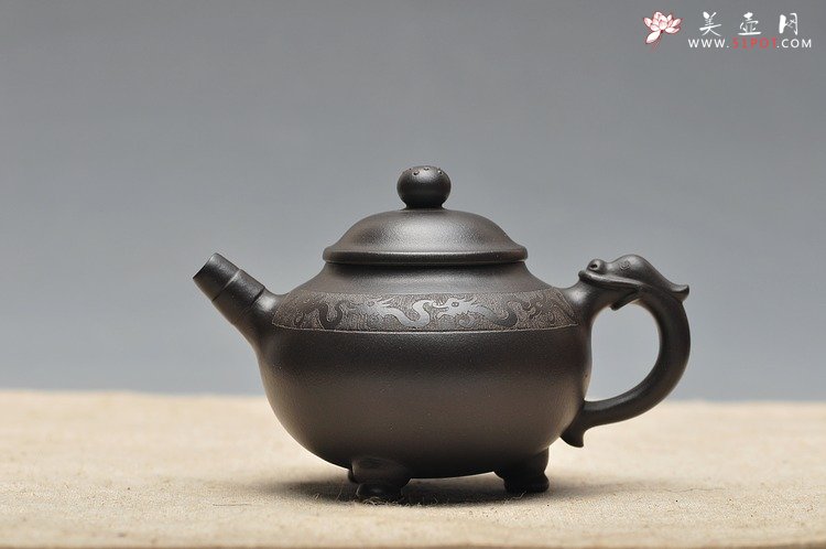 紫砂壶图片：蔡秀华 小中见大气 挺秀精神 龙珠 - 美壶网