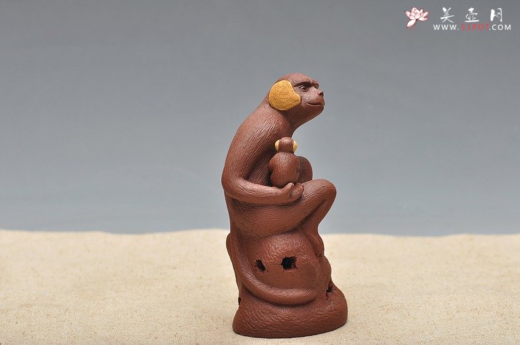 紫砂壶图片：母子情深 精品茶宠 - 美壶网