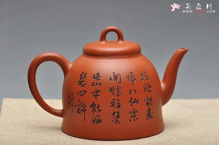 紫砂壶图片：气韵长啸  全手大神钟 逸品得趣 饮中八仙 - 美壶网