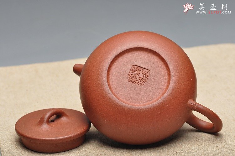 紫砂壶图片：简约不简单 素雅静品 全手工上桥圆腹 - 美壶网