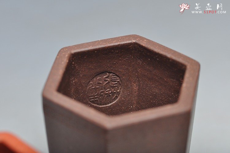 紫砂壶图片：6个微型花盆 玩玩盆景 玩玩砂料 玩玩全手镶片 - 美壶网