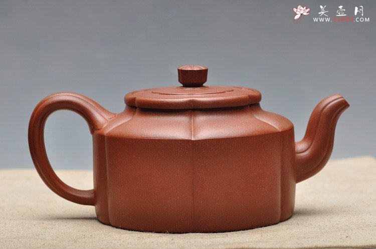 紫砂壶图片：经典筋囊器 何卫枫新作  精品梅花周盘 - 美壶网