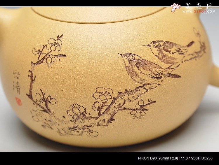 紫砂壶图片：本山绿 饱满可趣 经典西施 - 美壶网