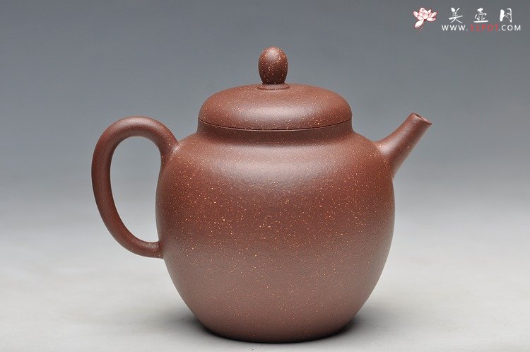 紫砂壶图片：紫玉金砂 质感漂亮 素心 杀茶利器 - 美壶网