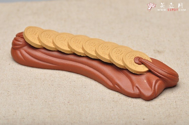 紫砂壶图片：腰缠万贯 好玩生财 - 美壶网