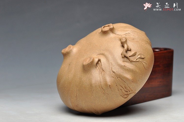 紫砂壶图片：全手文房水洗 香炉 雅趣十足 优质本绿 - 美壶网