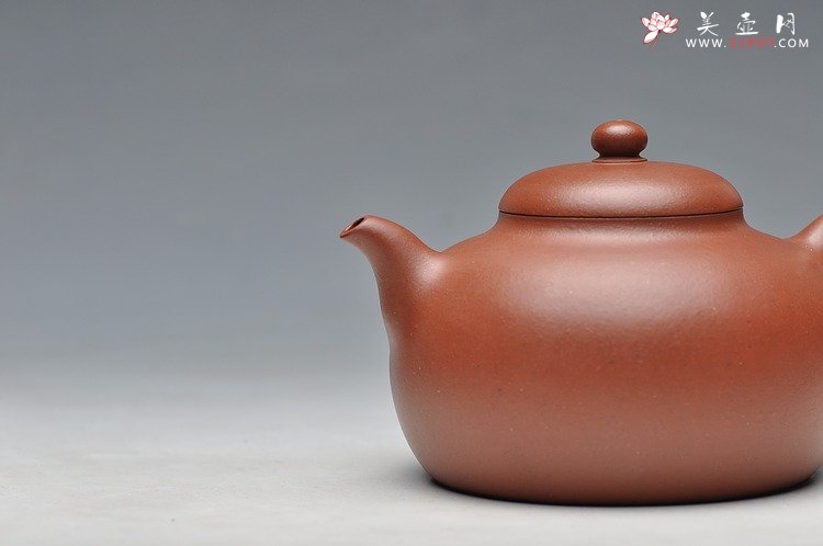紫砂壶图片：饱满 秀气 做工精致 全手敦古 - 美壶网