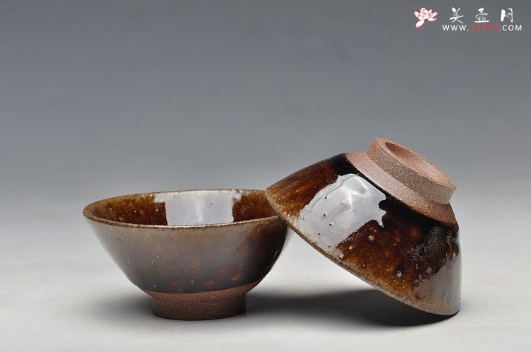 紫砂壶图片：古龙窑烧制斗笠杯 十一前的小礼物~~ - 美壶网