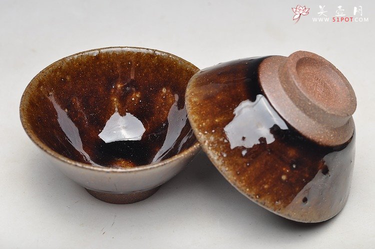 紫砂壶图片：古龙窑烧制斗笠杯 十一前的小礼物~~ - 美壶网