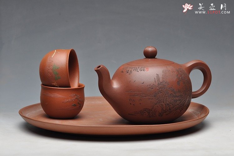 紫砂壶图片：六方一粒珠 - 美壶网