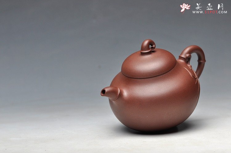 紫砂壶图片：原创作品  吉竹 灵巧清韵 线条流畅 - 美壶网