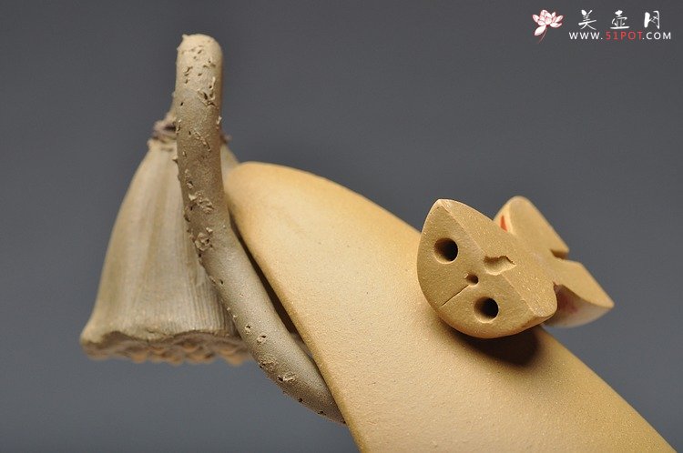 紫砂壶图片：荷叶香插 最新样式  蛮有特点 精致 - 美壶网