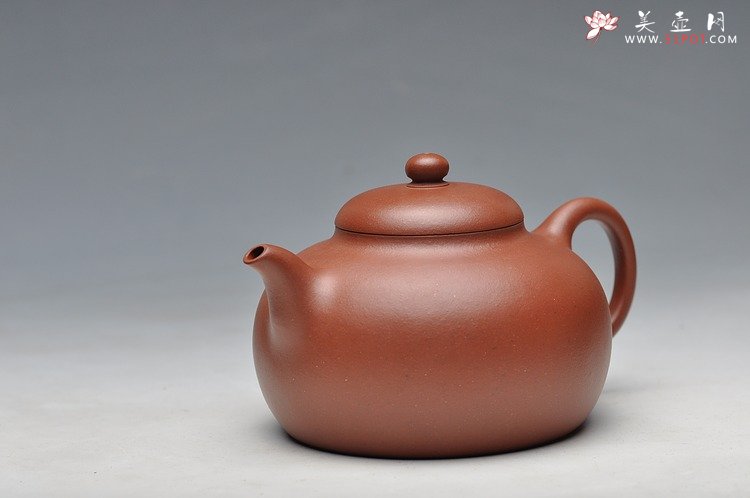 紫砂壶图片：饱满 秀气 做工精致 全手敦古 - 美壶网