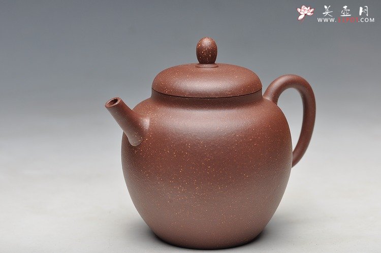 紫砂壶图片：紫玉金砂 质感漂亮 素心 杀茶利器 - 美壶网