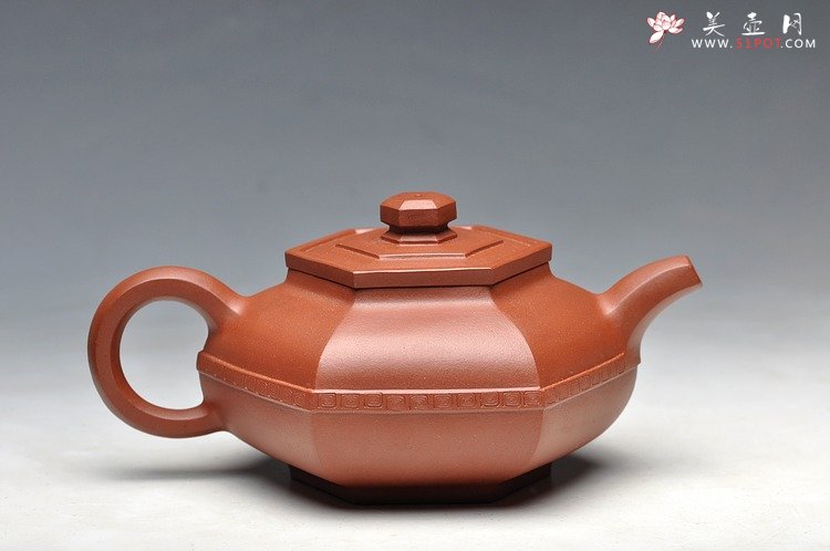 紫砂壶图片： 玉带六方 - 美壶网