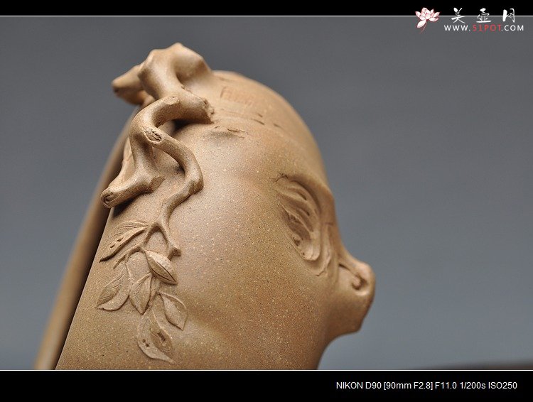 紫砂壶图片：全手文房水洗 香炉 雅趣十足 优质本绿 - 美壶网