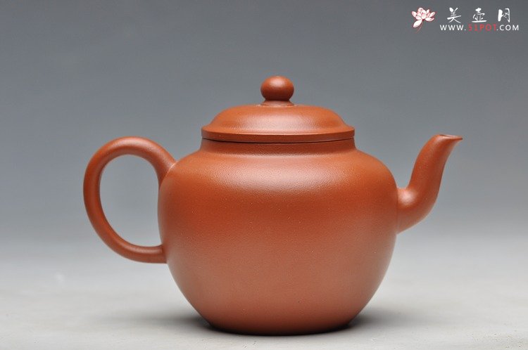 紫砂壶图片：线条流畅  亭亭玉立 全手恒圆 - 美壶网