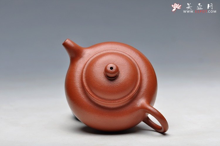 紫砂壶图片：90年代的全手小华颖 极品朱泥 高手之作 - 美壶网