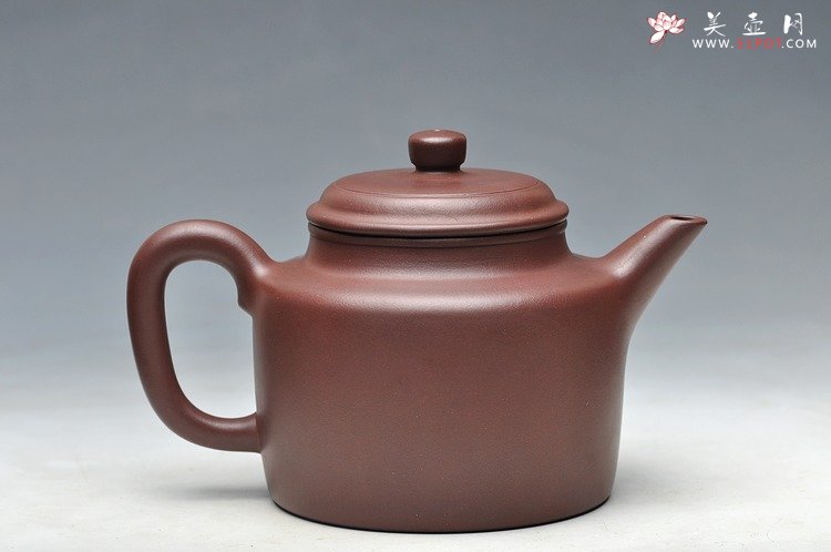 紫砂壶图片：万阗阗摹古全手之作  德厚钟雅 大亨高德中 老紫泥 - 美壶网