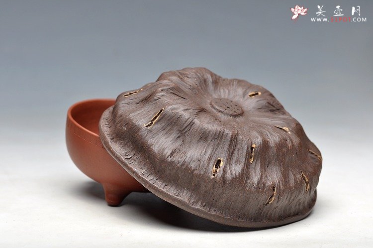 紫砂壶图片：莲心壶托 杯托 雅致好玩 - 美壶网