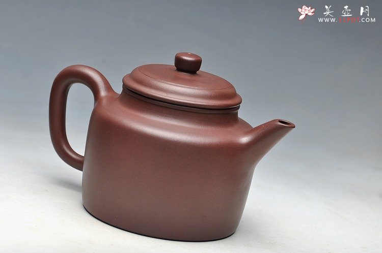 紫砂壶图片：万阗阗摹古全手之作  德厚钟雅 大亨高德中 老紫泥 - 美壶网