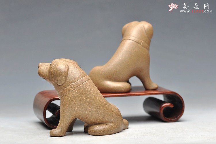 紫砂壶图片：精品 一对忠犬 蒋蓉款 - 美壶网