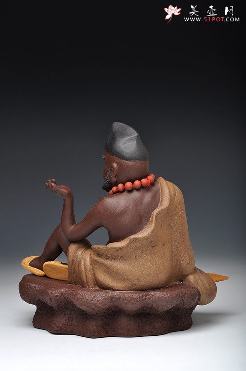 紫砂壶图片：拯危济困 救死扶弱 彰善惩恶 活佛济公 - 美壶网