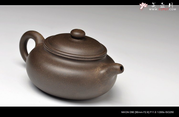 紫砂壶图片：青砂 仿古 协调耐品 实用精品 - 美壶网