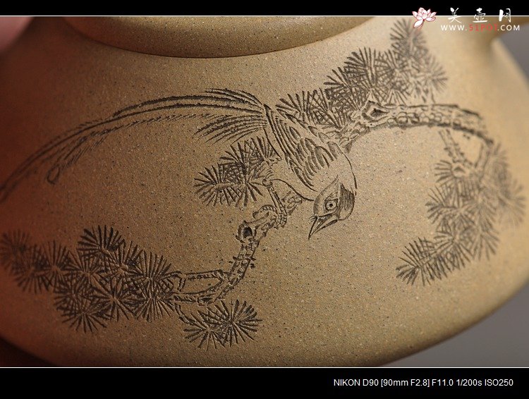 紫砂壶图片：素雅文气 全手子冶石瓢 谭华斌装饰 - 美壶网