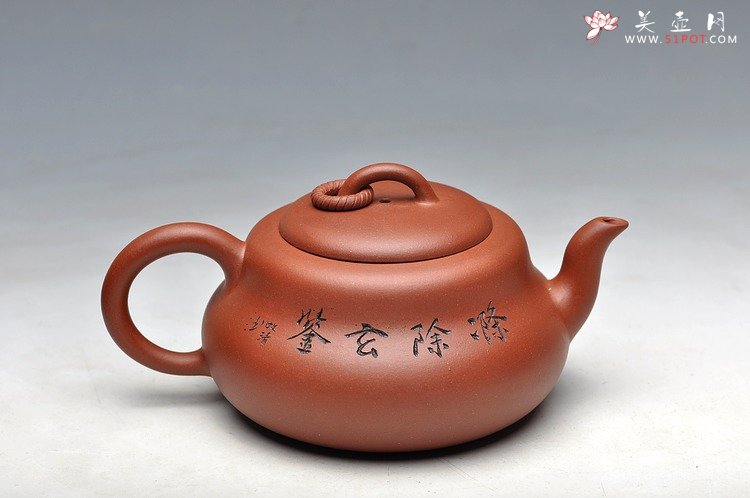 紫砂壶图片：造型简洁明快 线条流畅 极品老清水 葫芦 - 美壶网