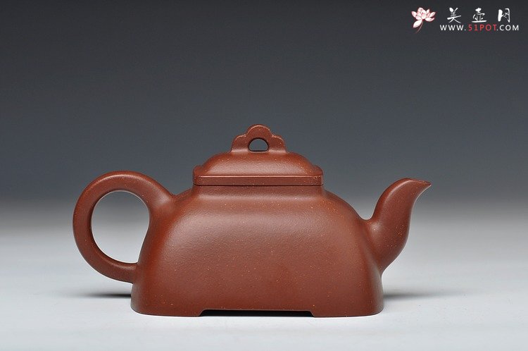 紫砂壶图片：全手工拍打成型 难度极高 精工大气 大觚棱 泥料温润 - 美壶网