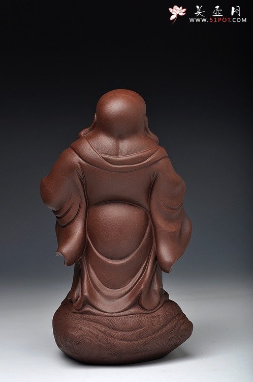 紫砂壶图片：元宝佛 送财平安 形象生动 - 美壶网