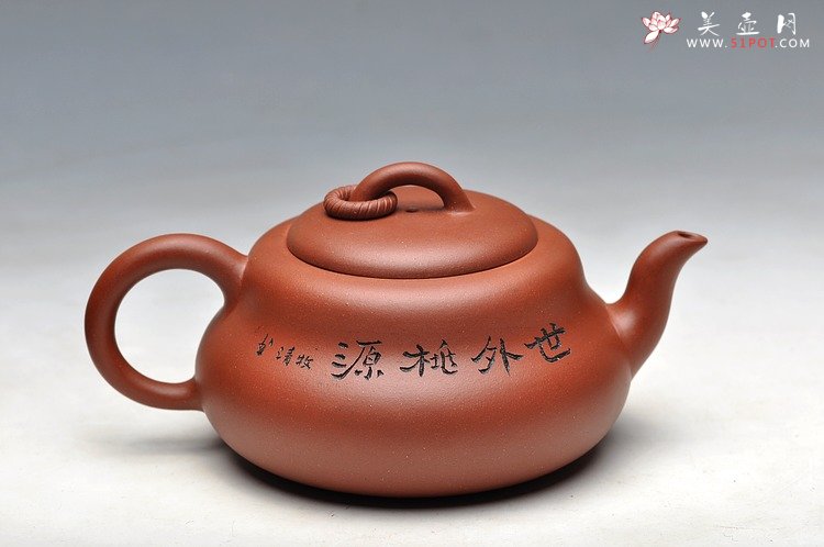 紫砂壶图片：造型简洁明快 线条流畅 极品老清水 葫芦 - 美壶网