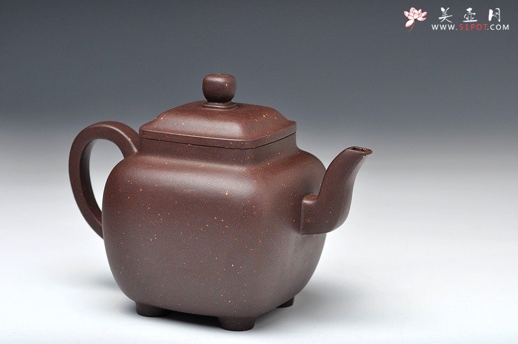 紫砂壶图片：浑厚高俊 风骨丰雅 全手镶接成型  鸣远四方 - 美壶网