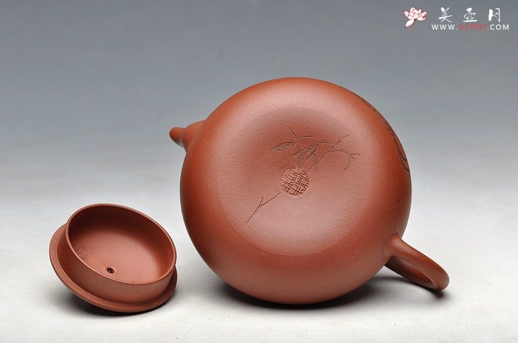 紫砂壶图片：造型简洁明快 线条流畅 极品老清水 葫芦 - 美壶网