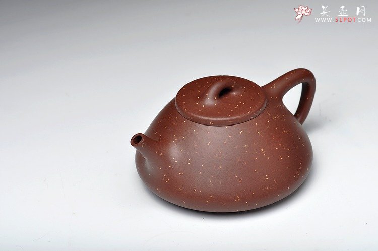 紫砂壶图片：精品代表作 最新力作 全手铺砂大子冶石瓢 - 美壶网