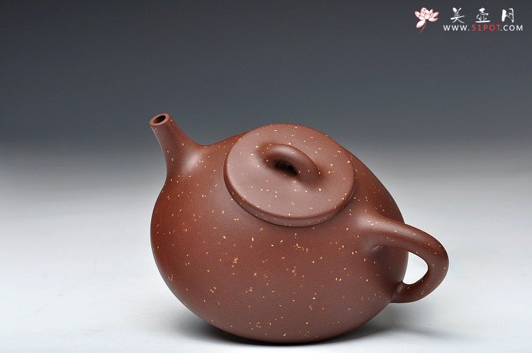 紫砂壶图片：精品代表作 最新力作 全手铺砂大子冶石瓢 - 美壶网